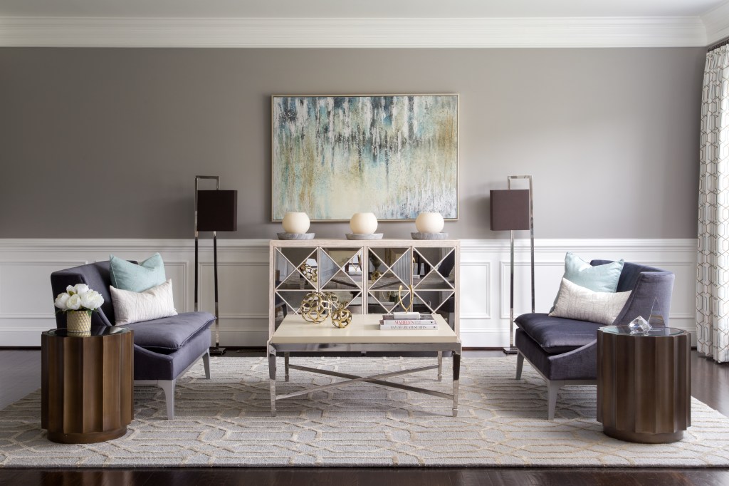 Modern living room with sleek furniture and decorative accents, perfect for home decor enthusiasts and interior design inspiration.