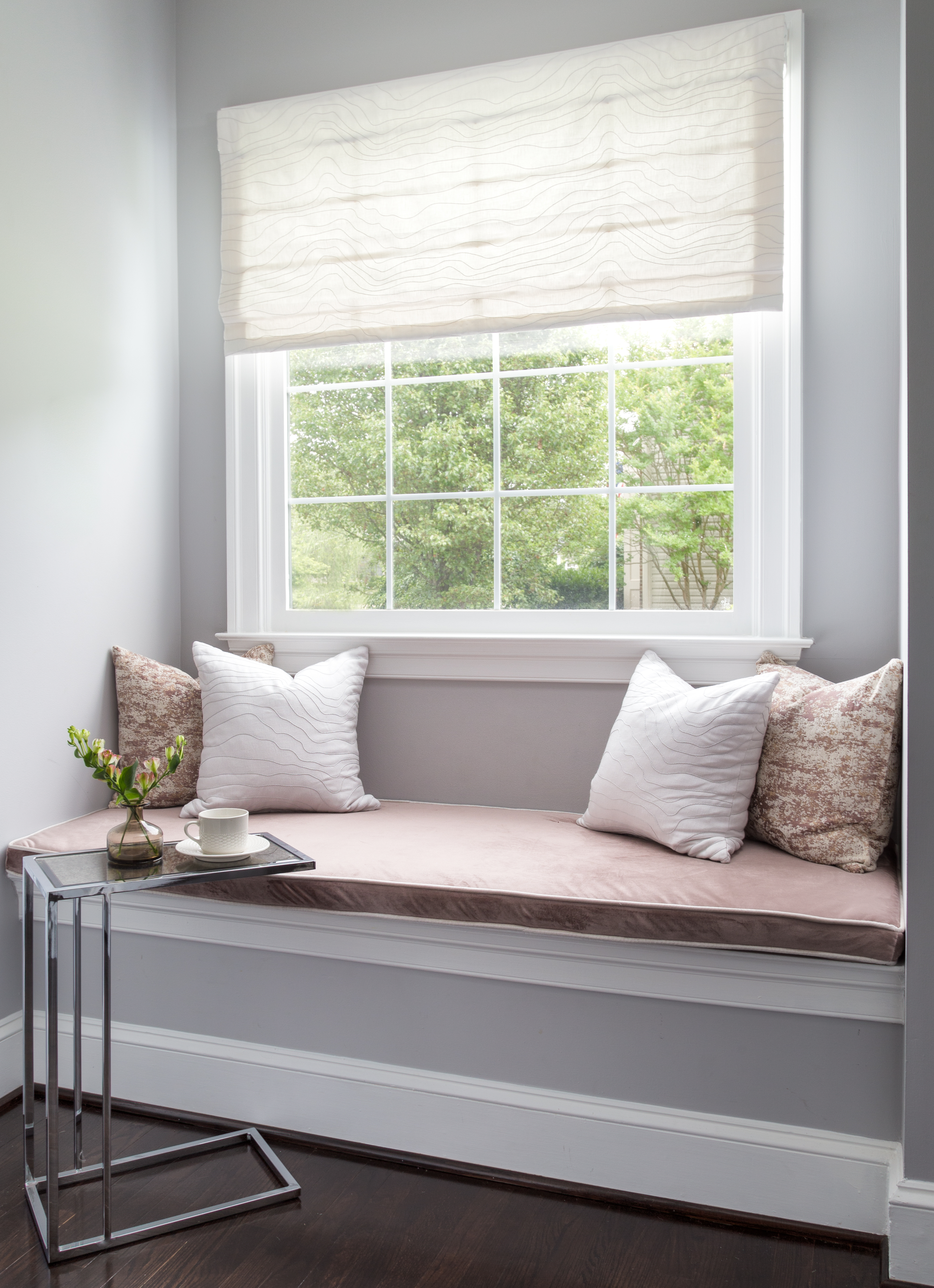 A Study in Soft Glam Mudroom Bench