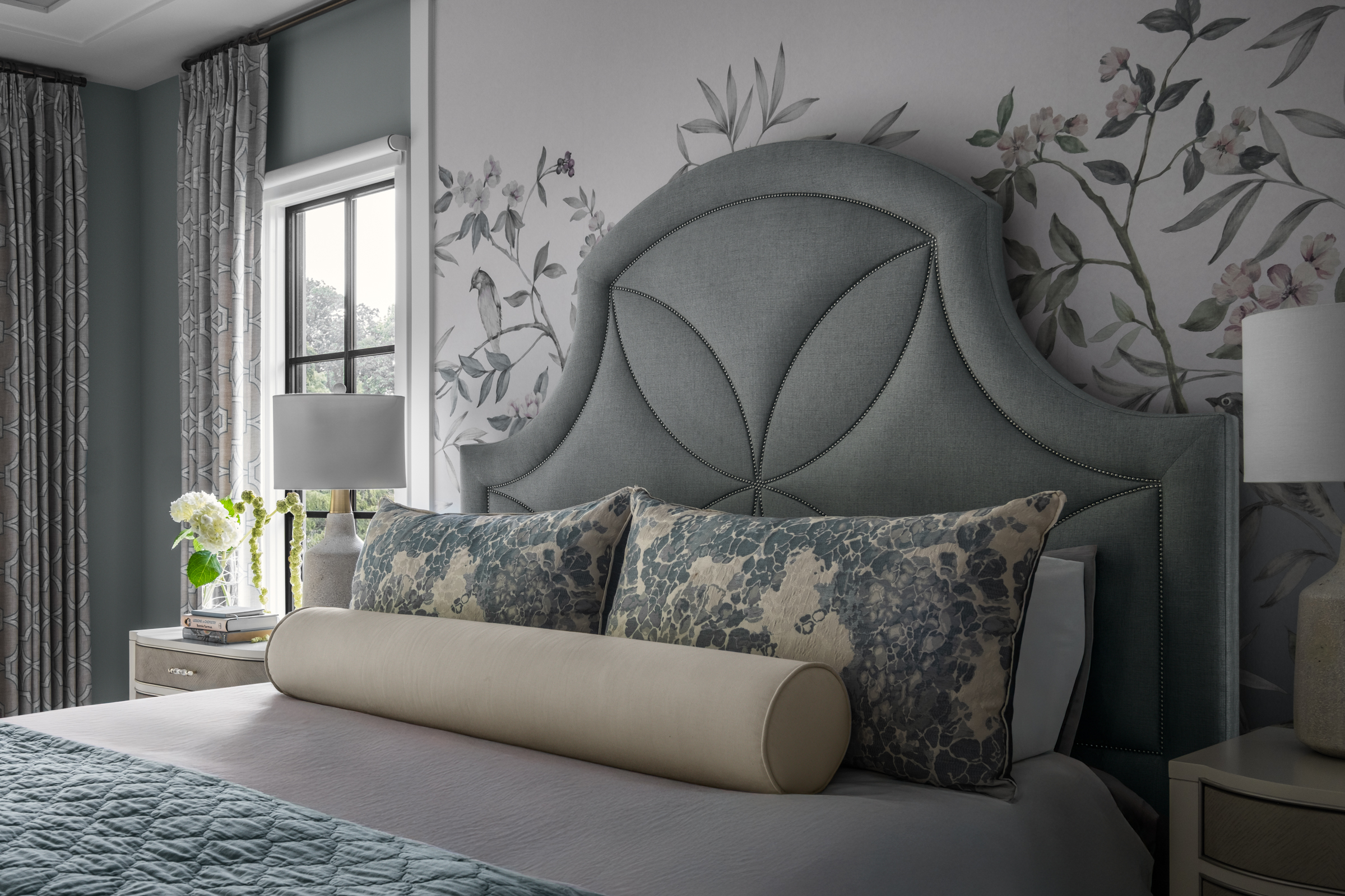 Worldly Calm Primary Bedroom & Private Deck